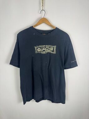 Y2K Quiksilver Men's Graphic Logo Short Sleeve Tee